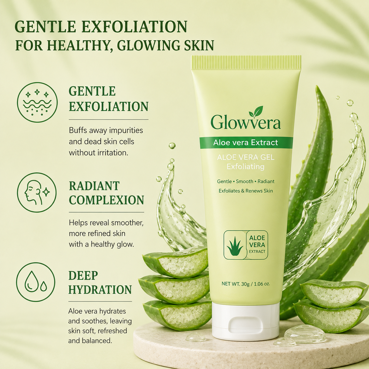 GlowVera™ - Aloe Enzyme Exfoliating Gel