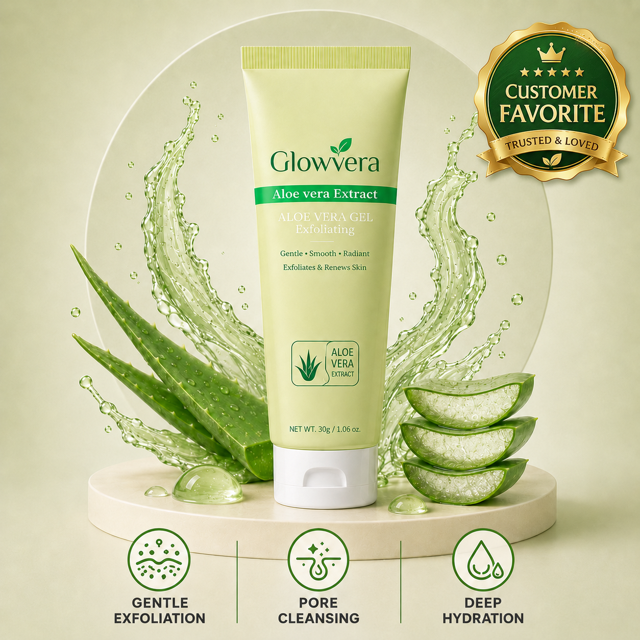 GlowVera™ - Aloe Enzyme Exfoliating Gel